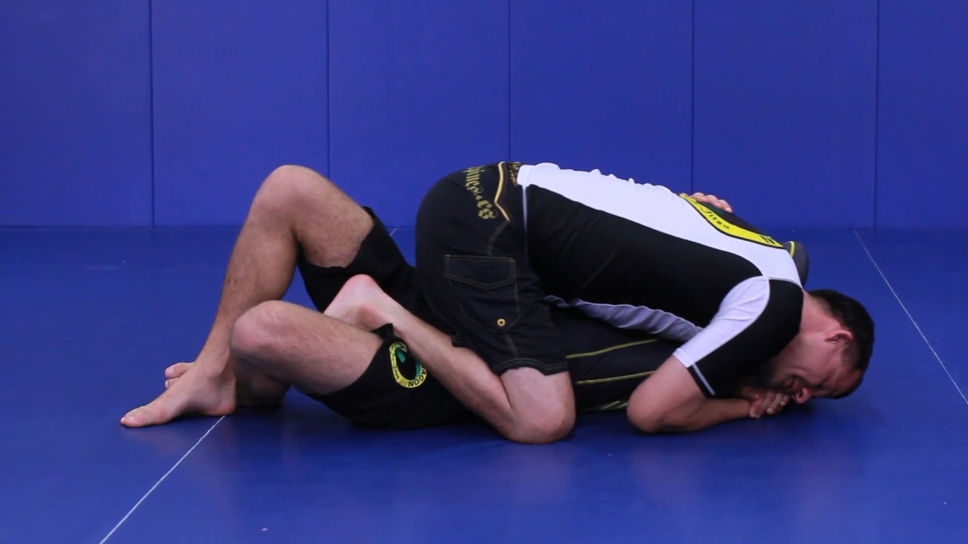 Arm triangle from the half guard