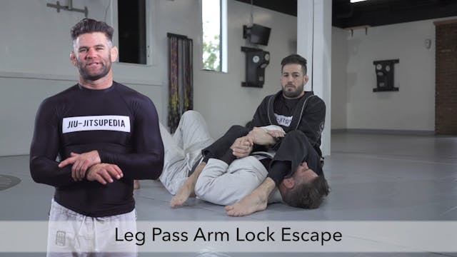 Leg Pass armlock escape