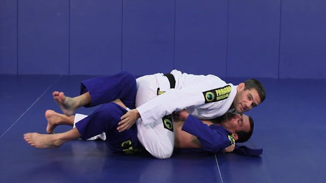 Standard half guard pass to mount