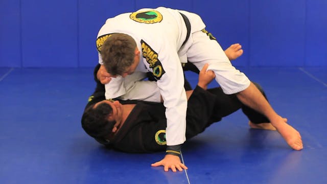 Knee belly escape moving hips under opponent