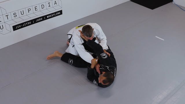 Scissor sweep to mounted cross choke