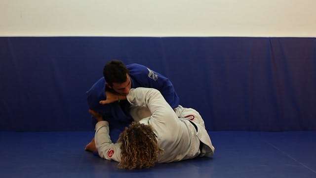 Unique half guard scissor sweep