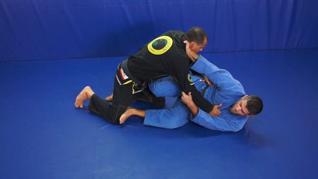 Scissor sweep to knee push variation