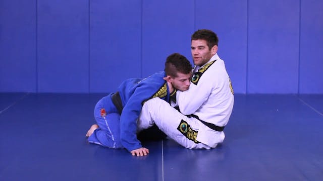 Cross choke from butterfly guard