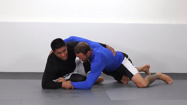 Knee bump variation of the hook sweep