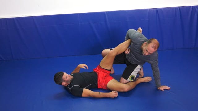 Ankle lock counter to triangle choke