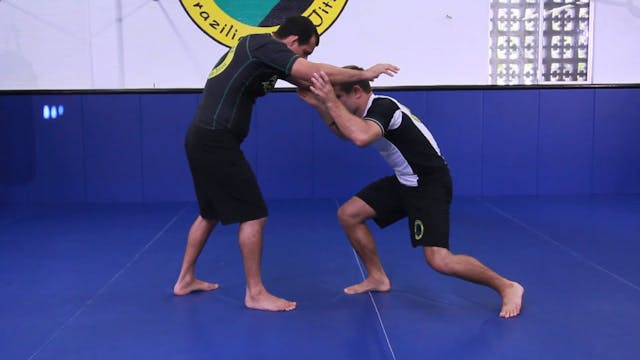 Clearing the post double leg