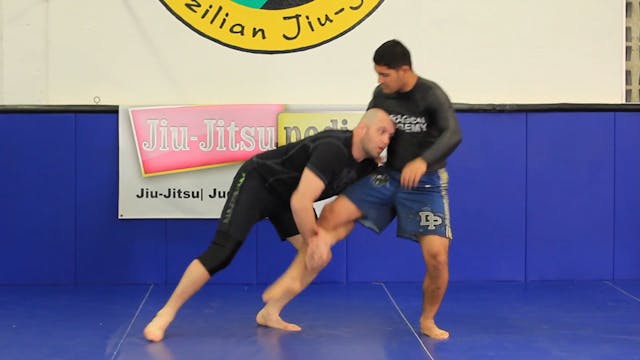 2 on 1 to single leg wrestling takedown