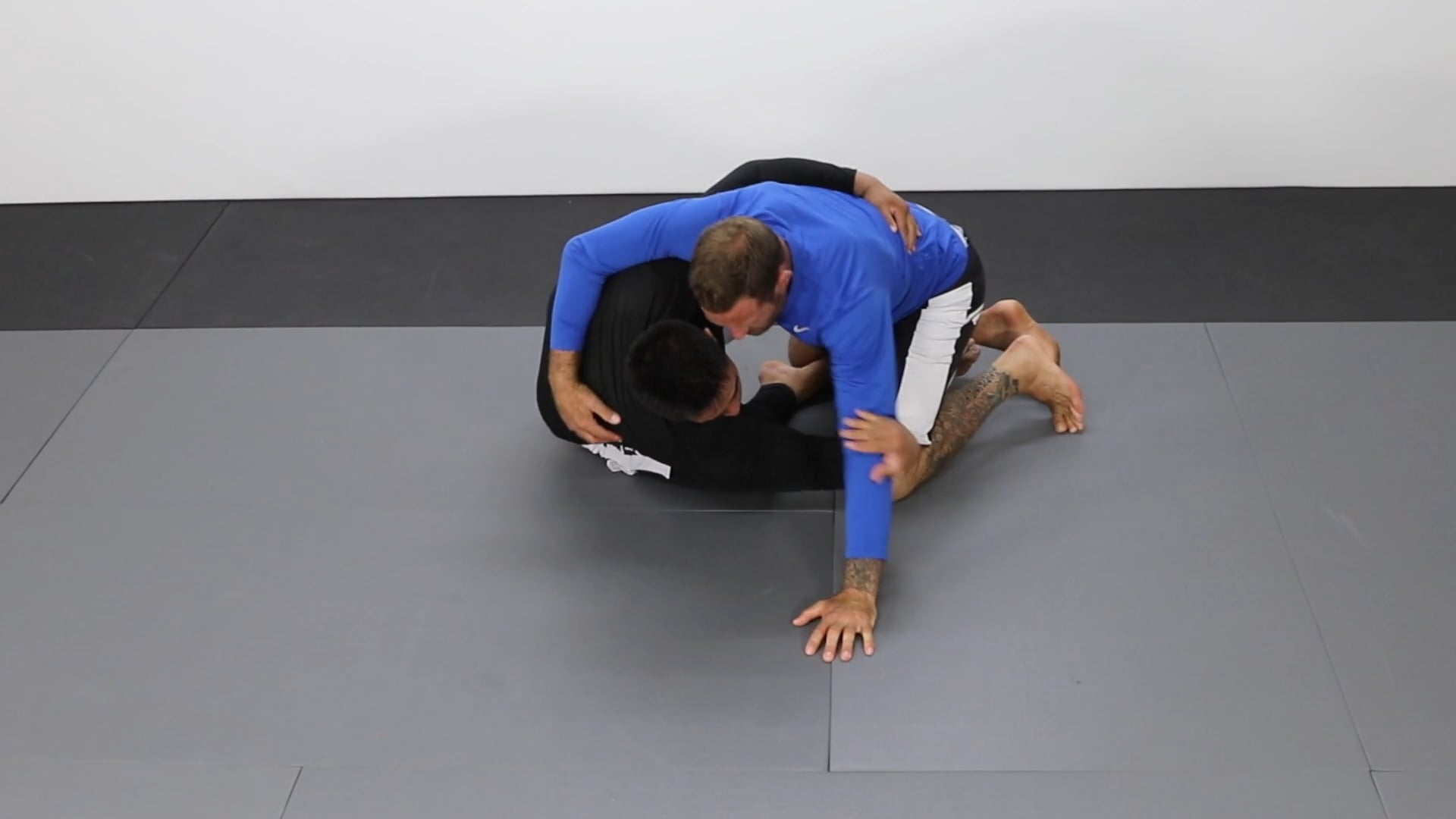Hook sweep using double underhook controls
