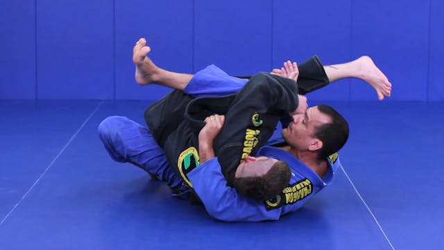 Trap arm axe sweep from guard