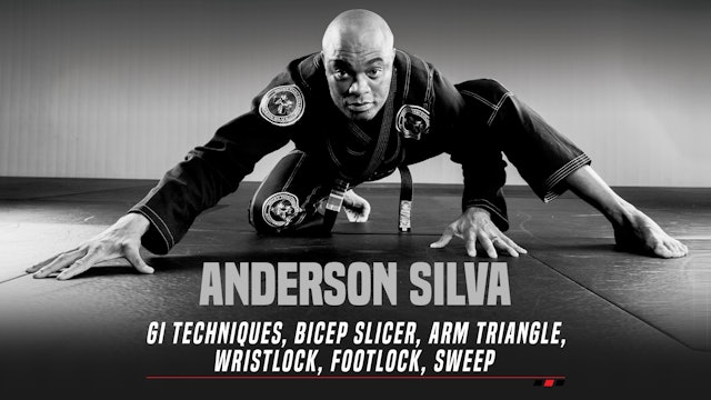 Anderson Silva - Gi Techniques, Bicep Slicer, Arm Triangle, Wristlock, Footlock, Sweep.