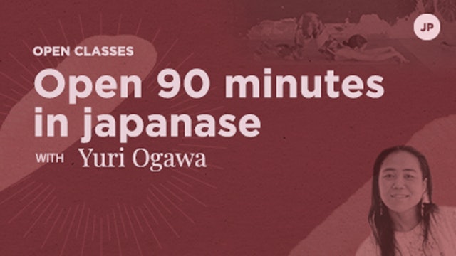 86 Min Open Class - Yuri Ogawa (in Japanese)
