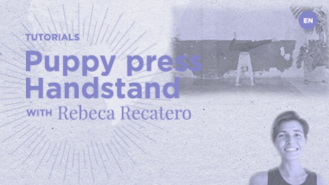 30 Min - Steps to Puppy Press Handstand - Rebeca Recatero
