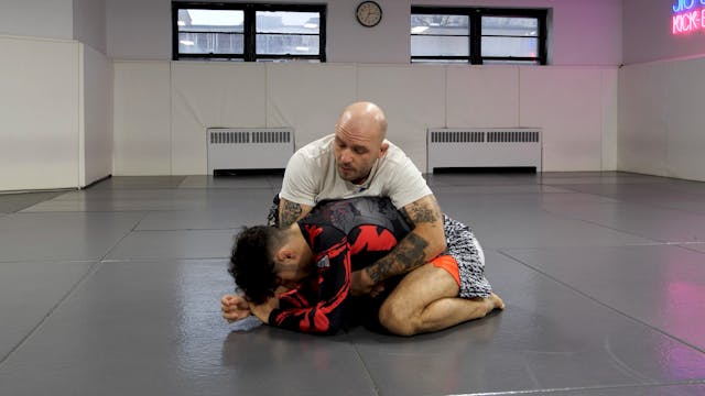 Attacking an Open Turtle: Cross Shoulder