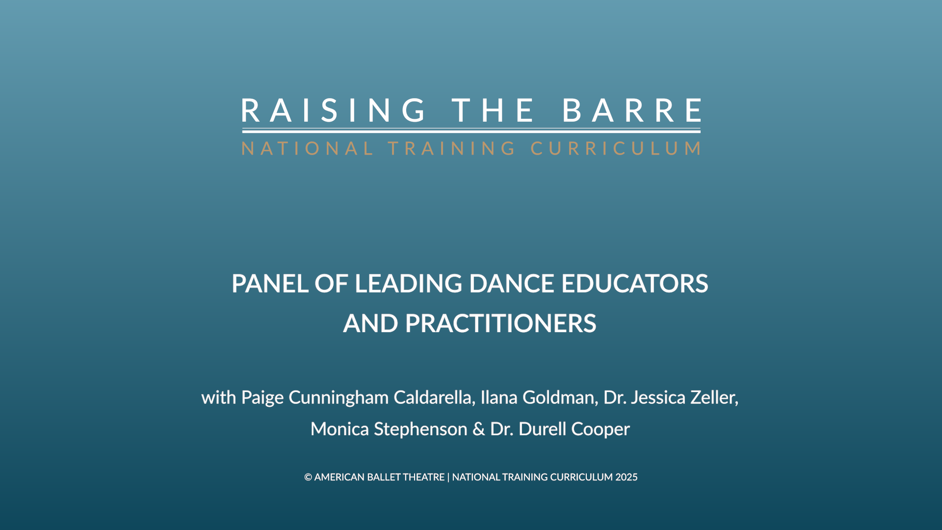 Panel Of Leading Dance Educators And Practitioners