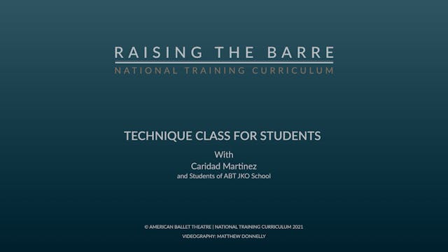 Technique Class for Students with Car...