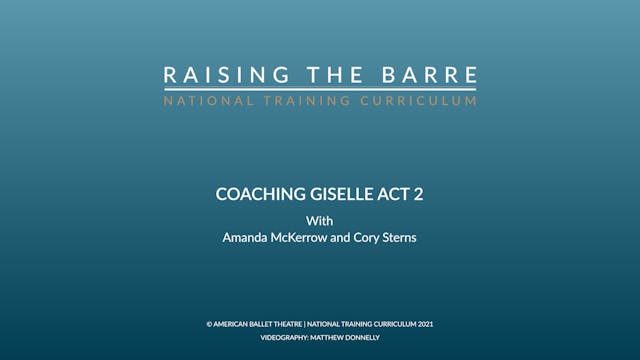 Coaching GISELLE Act 2 