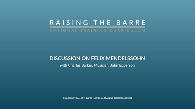 Discussion on Felix Mendelssohn