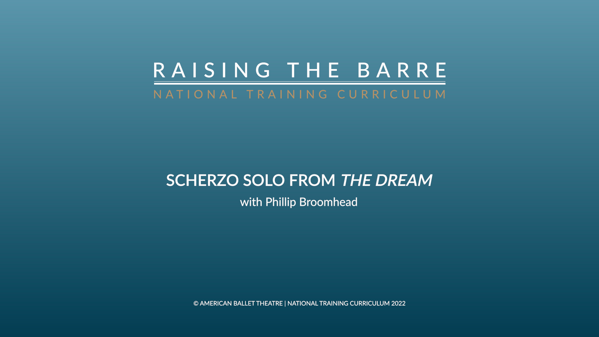 Scherzo solo from THE DREAM