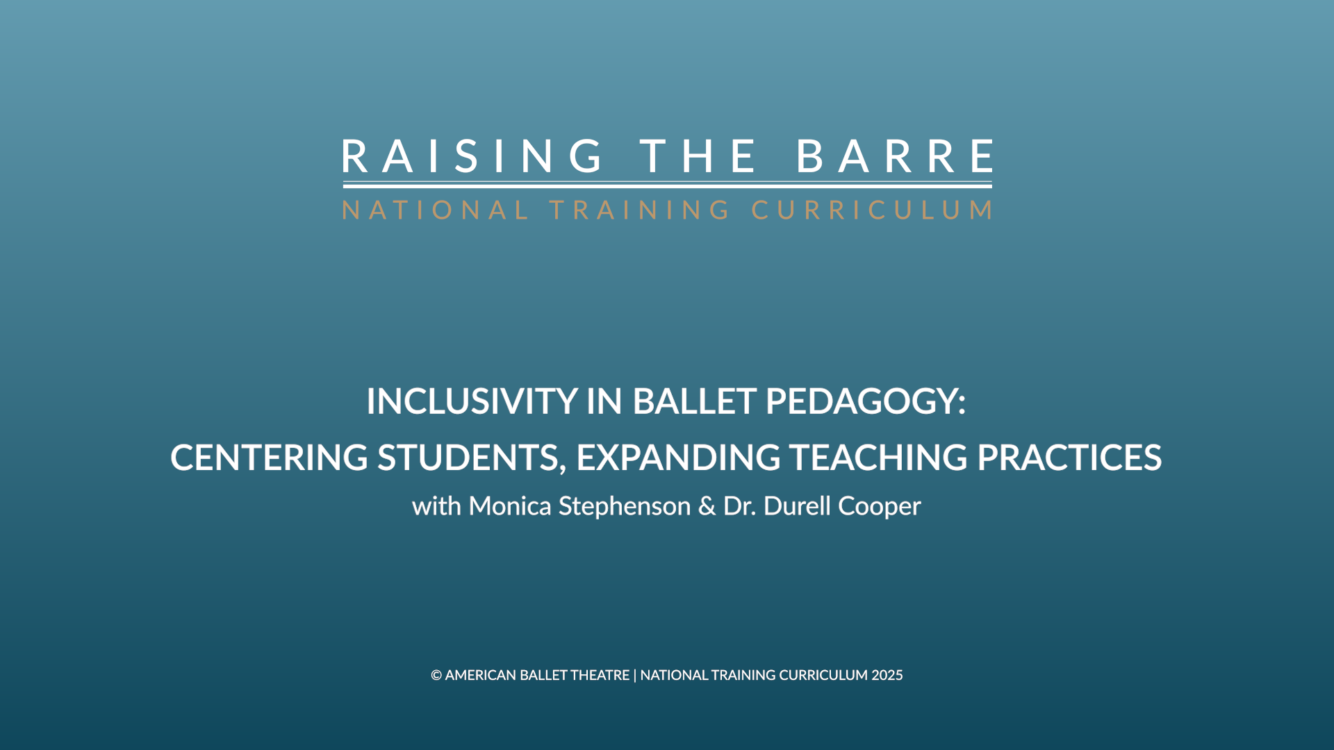 Inclusivity In Ballet Pedagogy: Centering Students, Expanding Teaching Practices