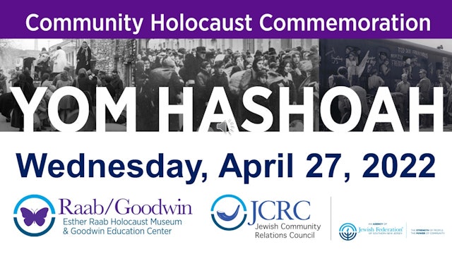 2022 Yom Hashoah Community Commemoration  