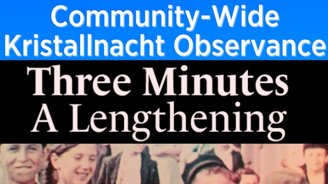 Kristallnacht Community Wide Observance 2022