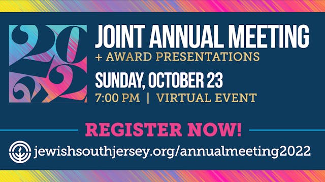 2022 Joint Annual Meeting & Award Pre...