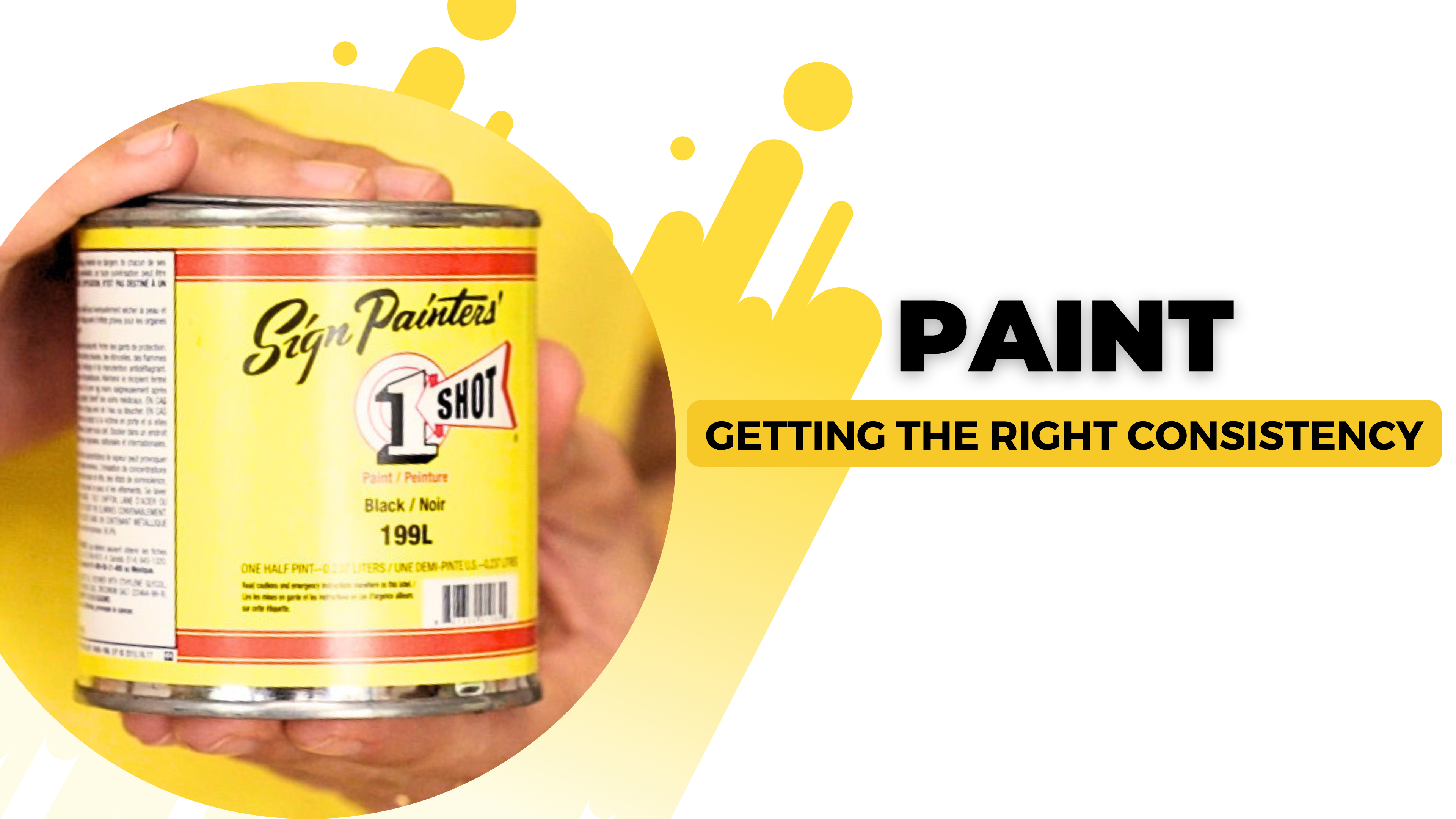 5. Paint - Getting the right consistency of paint