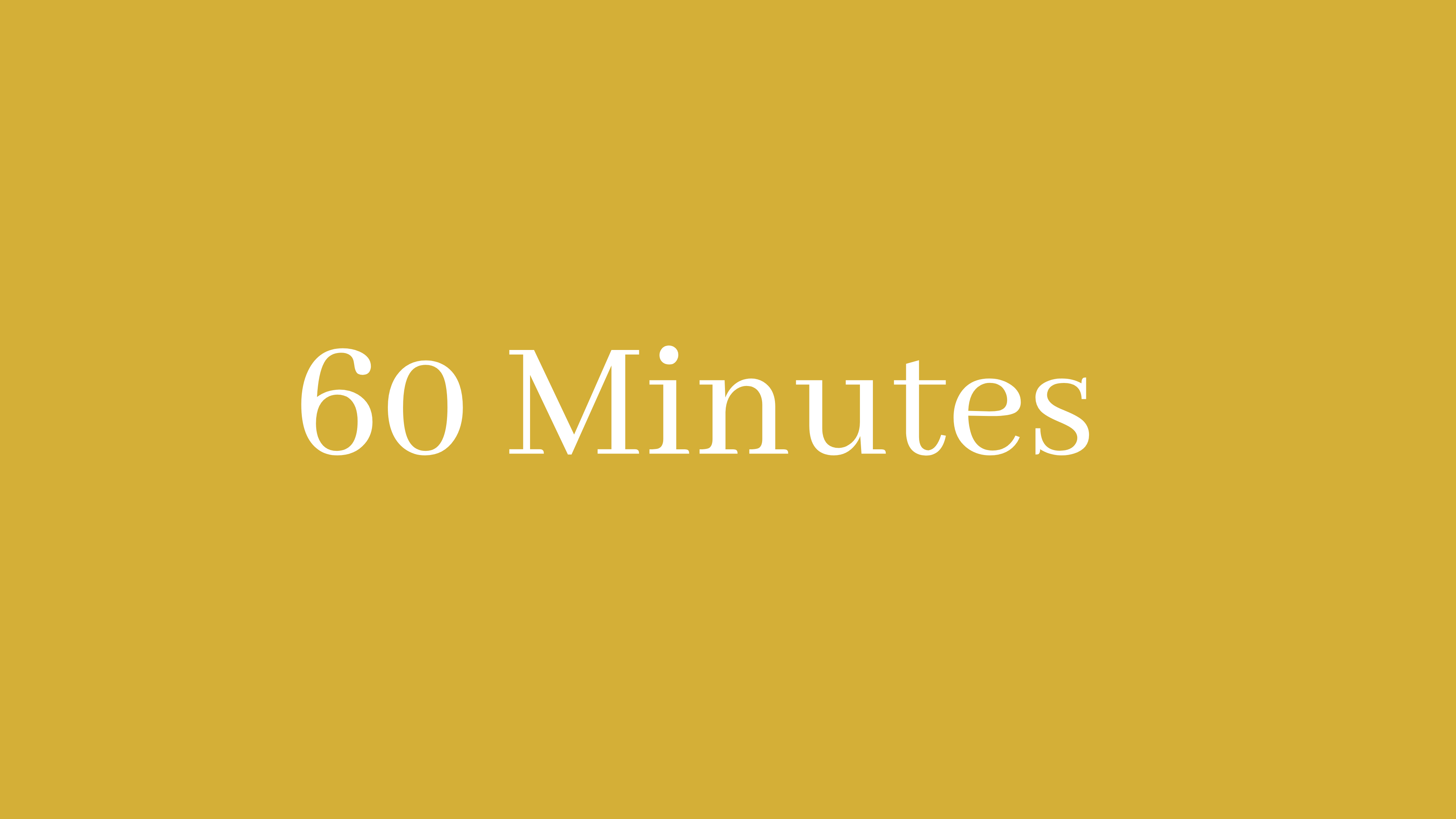 60 Minutes
