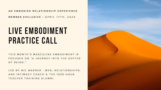 Live Embodiment Practice Call: April ...