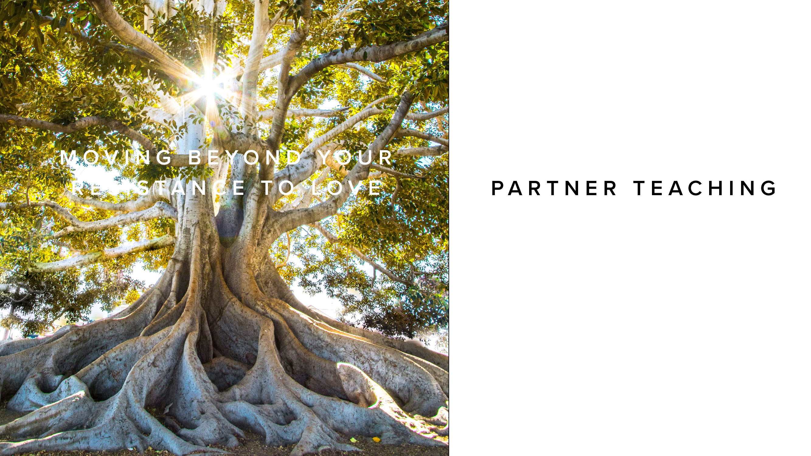 Teaching - Moving Beyond your Resistance to Love