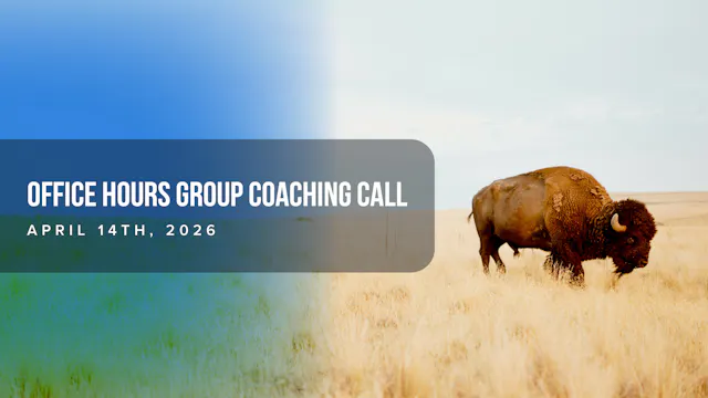Office Hours Group Call - April 14th