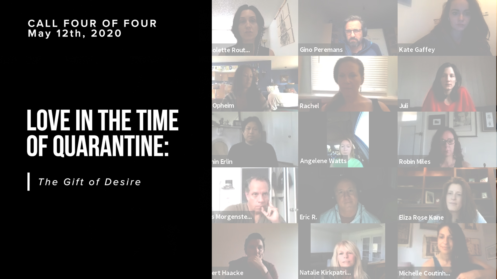 Love in the Time of Quarantine: The Gift of Desire