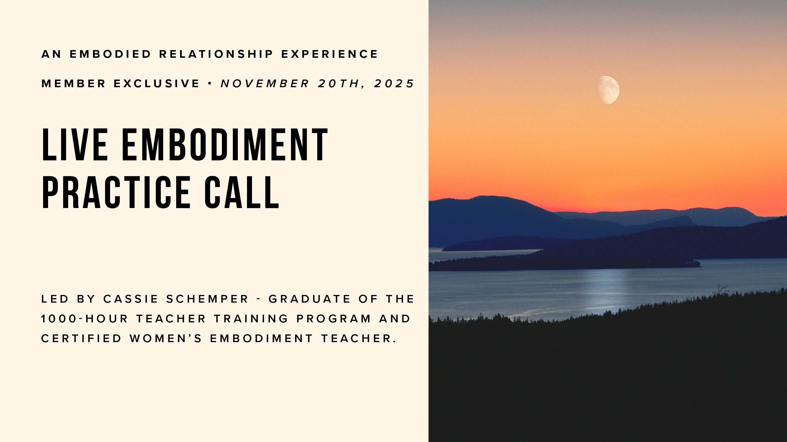 Live Embodiment Practice Call - Nov 20th
