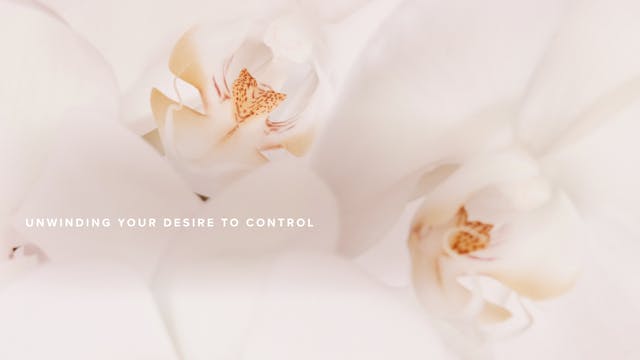 Unwinding Your Desire to Control