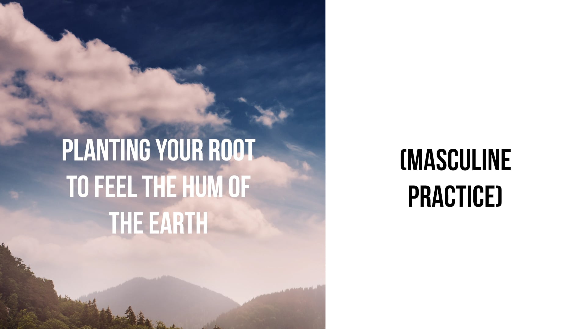 Planting Your Root to Feel the Hum of the Earth