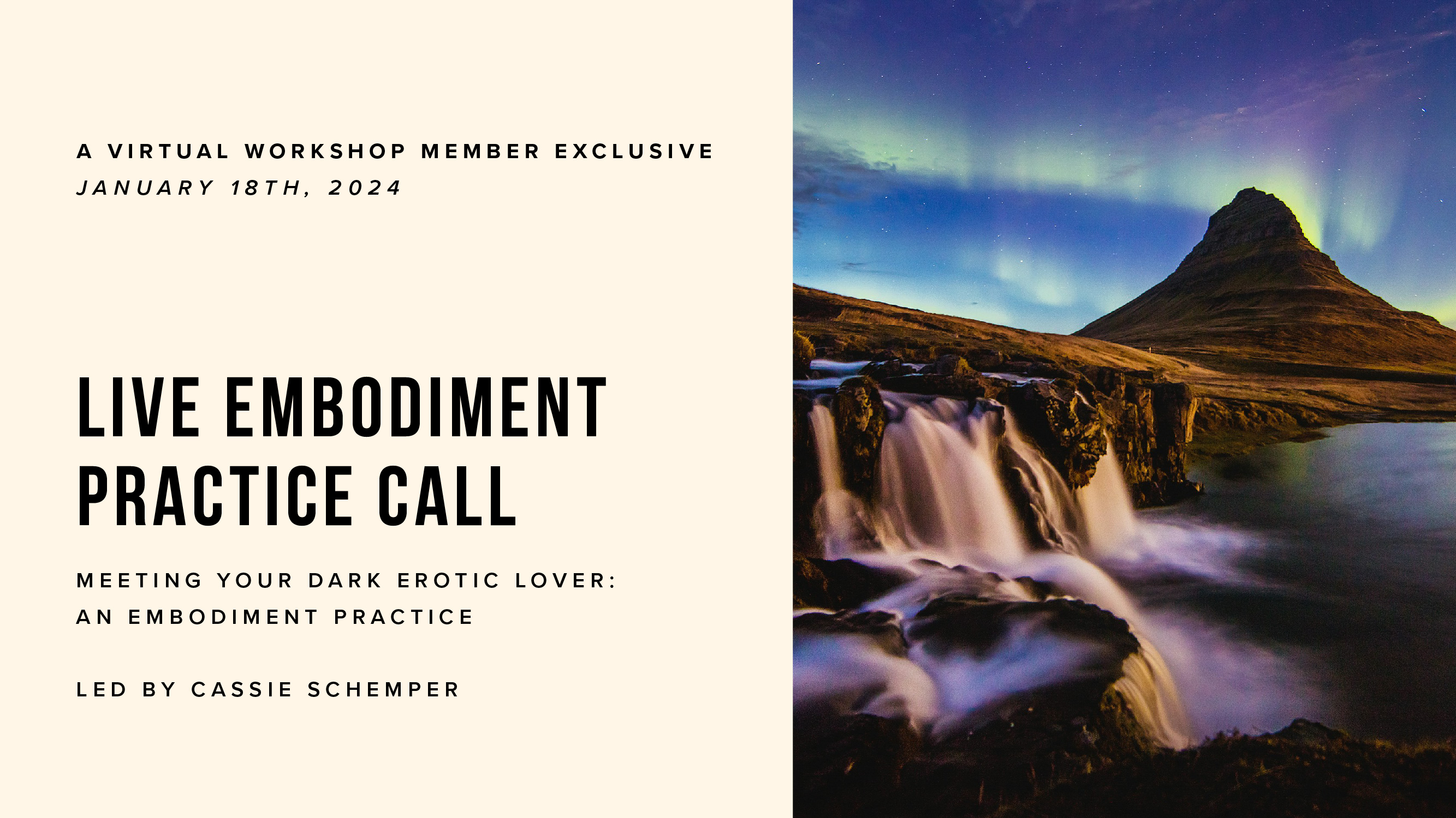 Live Embodiment Practice Call, Jan 18, 2024