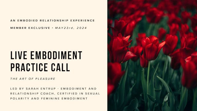 Live Embodiment Practice Call Thursda...