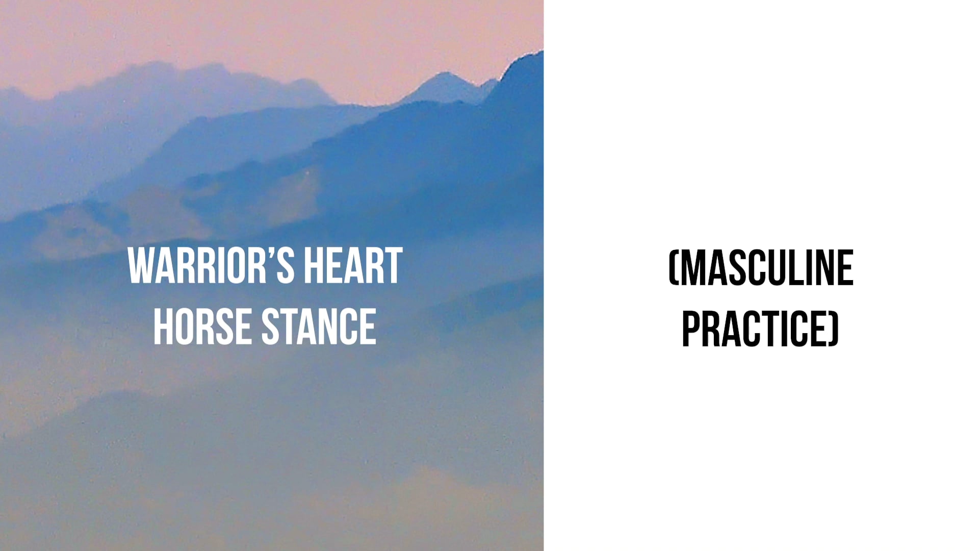 Warrior's Heart Horse Stance