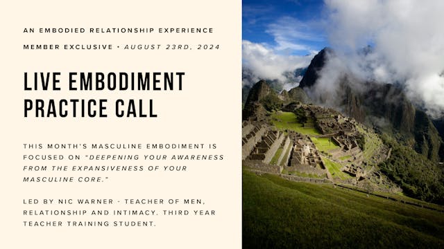 Live Embodiment Practice Call, Thursd...