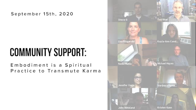 Community Support: Embodiment is a Sp...