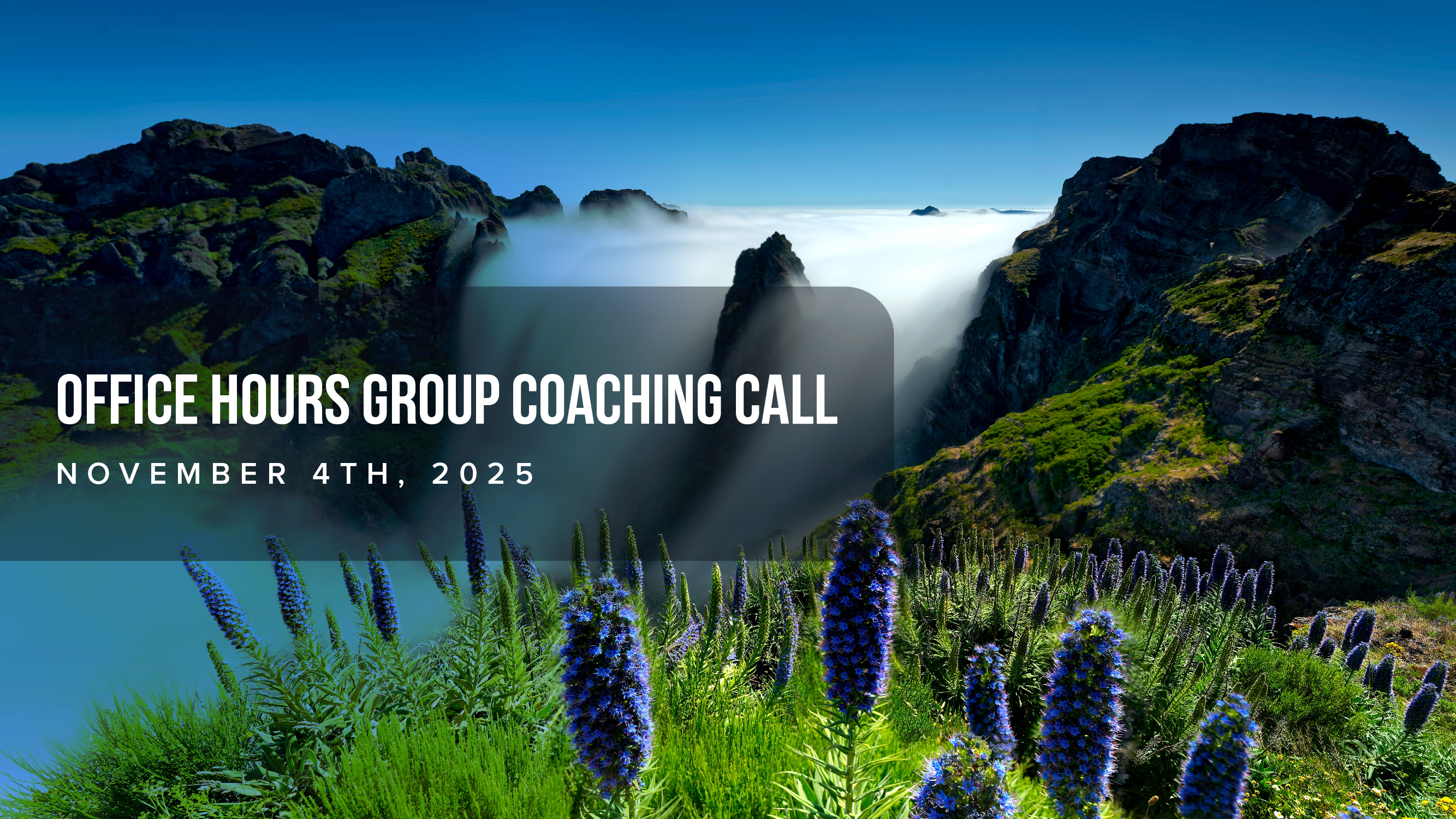 Office Hours Group Coaching Call: November 4th