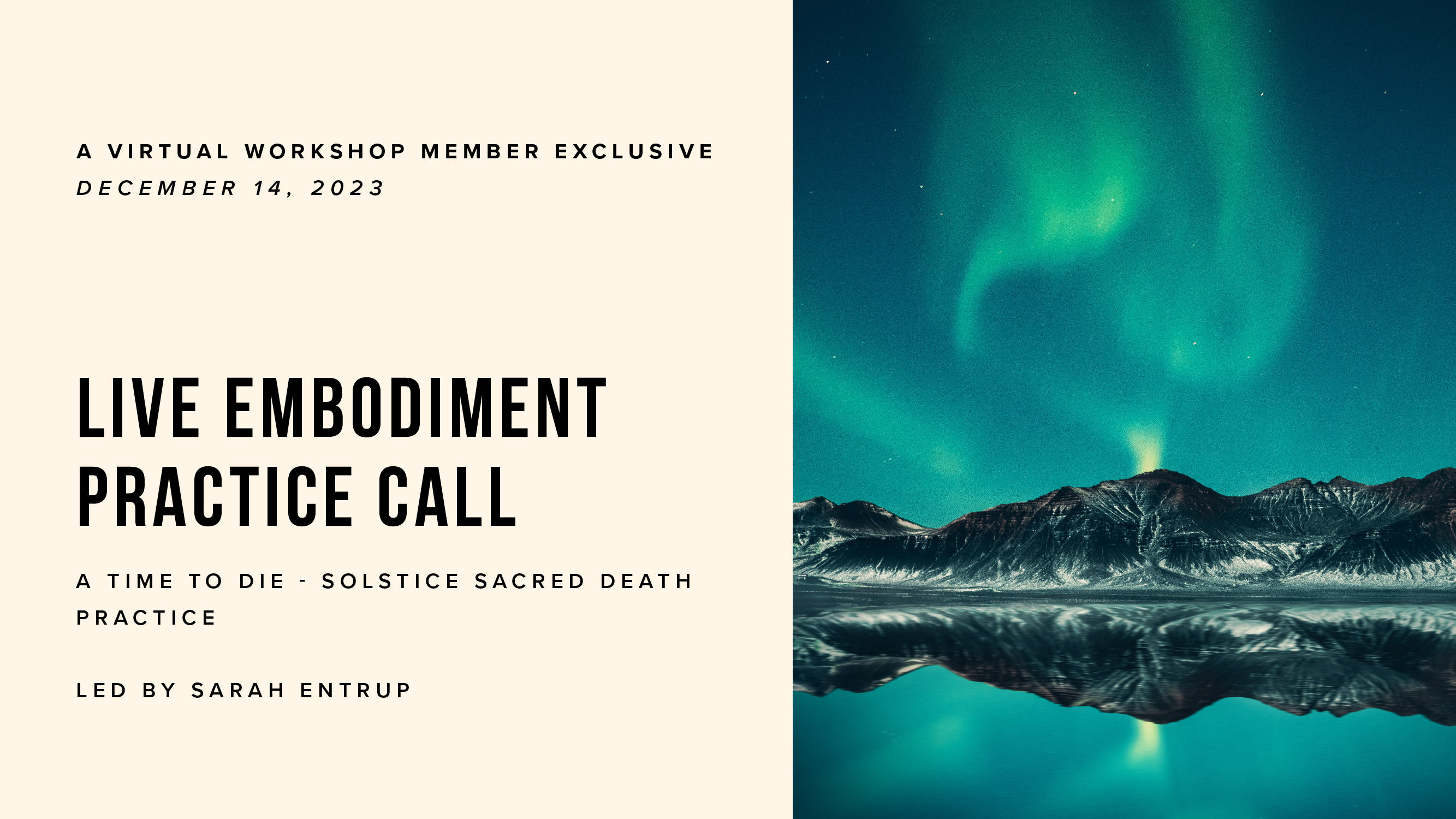 Live Embodiment Practice Call: Dec 14th