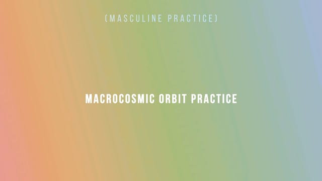 Macrocosmic Orbit Practice