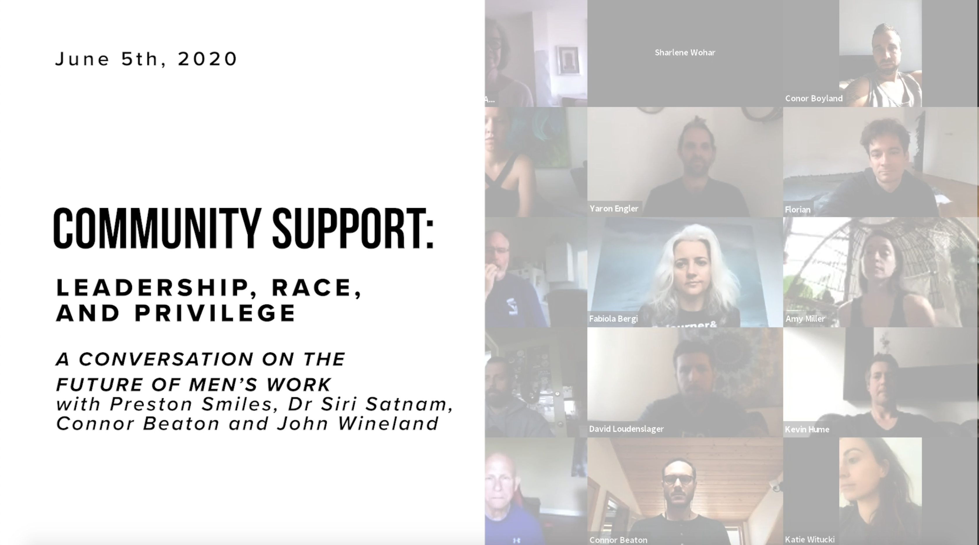 Special Community Support Call: Leadership, Race, and Privilege