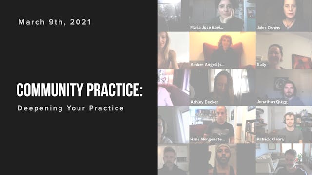 Community Practice: Deepening Your Pr...
