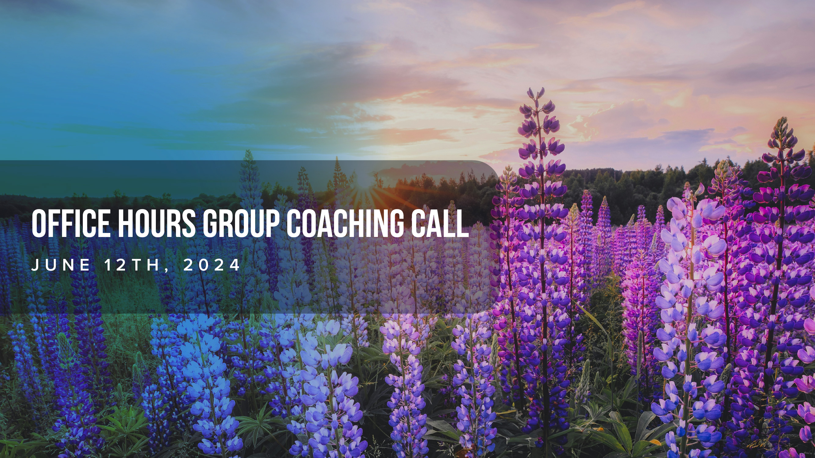 Office Hours Group Coaching Call, June 12th