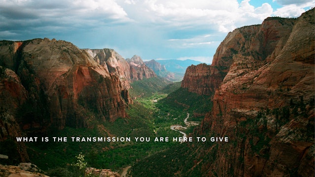 What is the transmission you are here to give