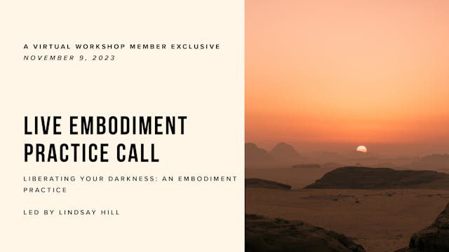 Live Embodiment Practice Call Thursda...
