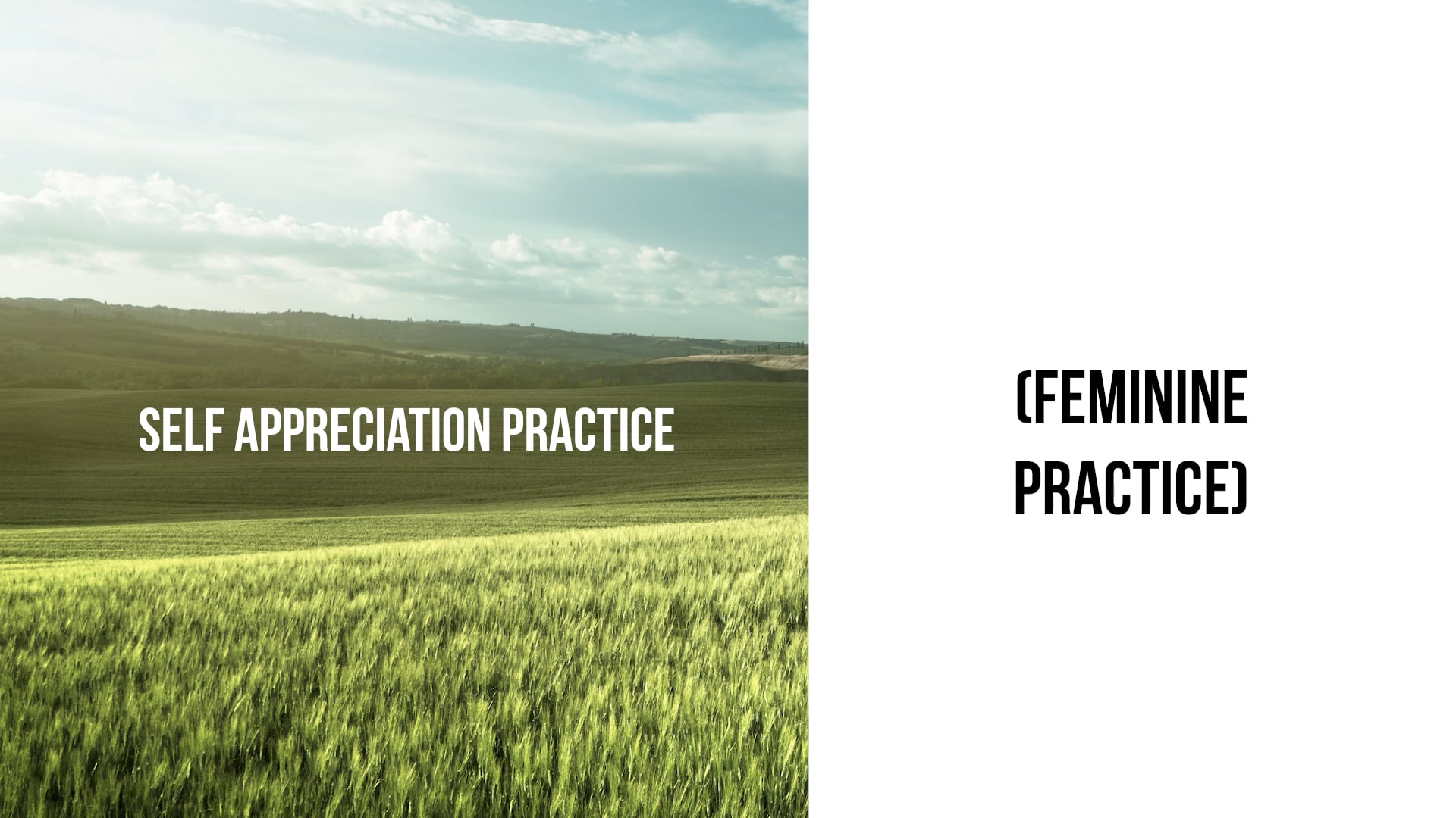 Self Appreciation Practice